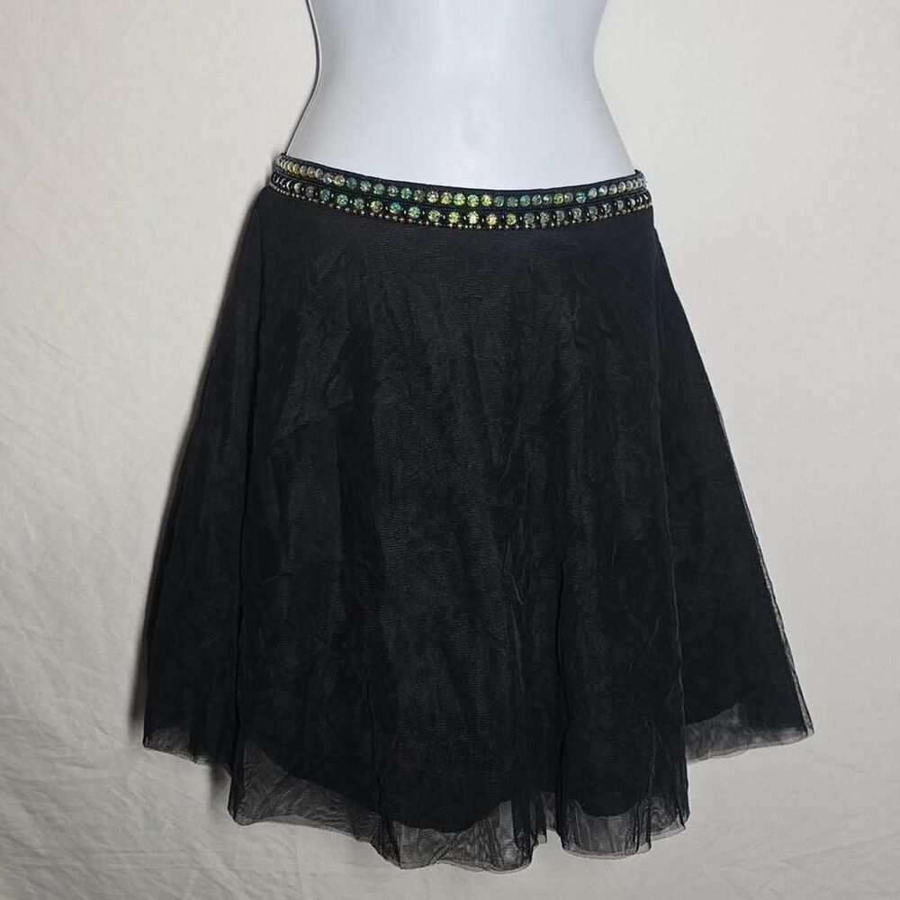 vintage y2k 90s jewelled band a-line whimsical fairy mini skirt